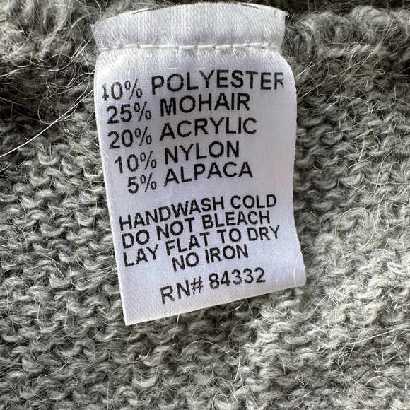 Sisters Twist Front Mohair Blend Long Sleeve Sweater  One Size - Picture 10 of 13